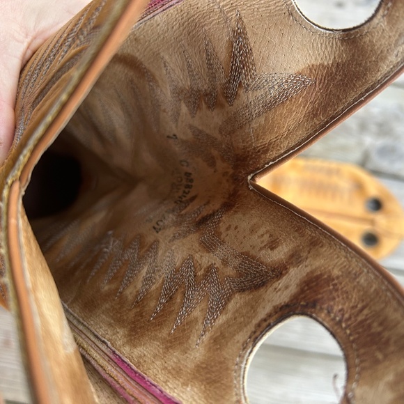 Western Cowboy Boulet Boots Made in Canada Women’s 7 - Picture 8 of 16
